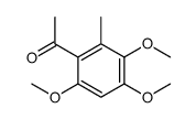 1-(3,4,6-trimethoxy-2-methylphenyl)ethanone结构式