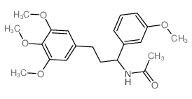 Acetamide,N-[1-(3-methoxyphenyl)-3-(3,4,5-trimethoxyphenyl)propyl]-结构式