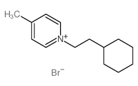 Pyridinium,1-(2-cyclohexylethyl)-4-methyl-, bromide (1:1)结构式
