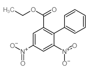 [1,1'-Biphenyl]-2-carboxylicacid, 4,6-dinitro-, ethyl ester Structure