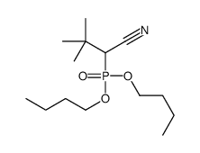 2-dibutoxyphosphoryl-3,3-dimethylbutanenitrile Structure