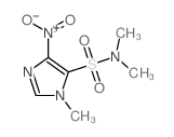 N,N,3-trimethyl-5-nitro-imidazole-4-sulfonamide结构式