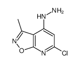 (6-chloro-3-methyl-[1,2]oxazolo[5,4-b]pyridin-4-yl)hydrazine结构式