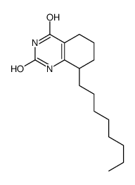 8-octyl-5,6,7,8-tetrahydro-1H-quinazoline-2,4-dione结构式