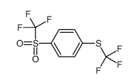 1-(trifluoromethylsulfanyl)-4-(trifluoromethylsulfonyl)benzene结构式