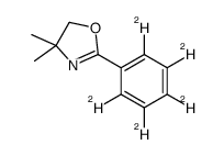 2-Phenyl-d5-4,4-dimethyl-4,5-dihydrooxazole结构式