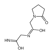 2-[[2-(2-oxopyrrolidin-1-yl)acetyl]amino]acetamide结构式