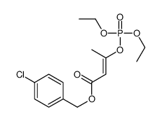 [1-(4-Chlorobenzyloxycarbonyl)-1-propen-2-yl]diethyl=phosphate结构式