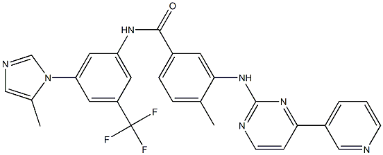 4-Methyl-N-(3-(5-Methyl-1H-iMidazol-1-yl)-5-(trifluoroMethyl)phenyl)-3-((4-(pyridin-3-yl)pyriMidin-2-yl)aMino)benzaMide图片