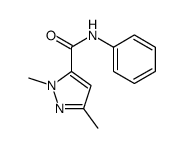 2,5-dimethyl-N-phenylpyrazole-3-carboxamide Structure