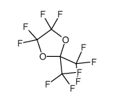 4,4,5,5-tetrafluoro-2,2-bis(trifluoromethyl)-1,3-dioxolane结构式
