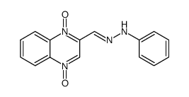 1,4-dioxy-quinoxaline-2-carbaldehyde phenylhydrazone Structure