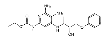 [5,6-diamino-4-(2-hydroxy-1-methyl-3-phenoxypropylamino)-pyridin-2-yl]-carbamic acid ethyl ester Structure