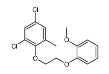 1,5-dichloro-2-[2-(2-methoxyphenoxy)ethoxy]-3-methylbenzene结构式