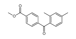 methyl 4-(2,4-dimethylbenzoyl)benzoate结构式