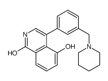 5-hydroxy-4-[3-(piperidin-1-ylmethyl)phenyl]-2H-isoquinolin-1-one结构式