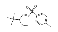 [(E)-1-Methoxy-3-(toluene-4-sulfonyl)-allyl]-trimethyl-silane结构式