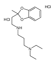 diethyl-[3-[2-(2-methyl-1,3-benzodioxol-2-yl)ethylazaniumyl]propyl]azanium,dichloride Structure