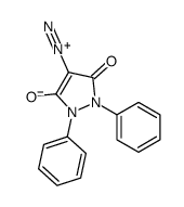 4-diazonio-5-oxo-1,2-diphenylpyrazol-3-olate Structure