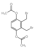 1,4-Benzenediol,2,3-bis(bromomethyl)-, 1,4-diacetate结构式