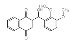 2-[(2,3-dimethoxyphenyl)-hydroxy-methyl]naphthalene-1,4-dione结构式