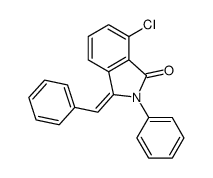 3-benzylidene-7-chloro-2-phenylisoindol-1-one结构式