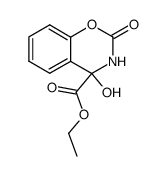 ethyl 4-hydroxy-2-oxo-3,4-dihydro-2H-benzo[e][1,3]oxazine-4-carboxylate Structure