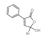 5-bromo-5-hydroxy-3-phenyl-furan-2-one structure