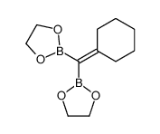 2-[cyclohexylidene(1,3,2-dioxaborolan-2-yl)methyl]-1,3,2-dioxaborolane Structure