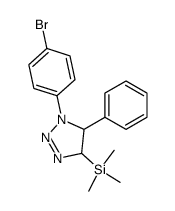 1-(4-bromo-phenyl)-5-phenyl-4-trimethylsilanyl-4,5-dihydro-1H-[1,2,3]triazole结构式