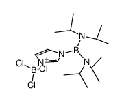 1-[bis(diisopropylamino)boryl]imidazole(N(3)-B)trichloroborane结构式