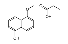 5-methoxynaphthalen-1-ol,propanoic acid Structure