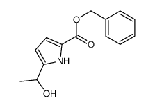 benzyl 5-(1-hydroxyethyl)-1H-pyrrole-2-carboxylate结构式