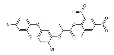 2-[2-Chloro-5-(2,4-dichloro-phenoxy)-phenoxy]-propionic acid 2-methyl-4,6-dinitro-phenyl ester Structure