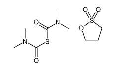 S-(dimethylcarbamoyl) N,N-dimethylcarbamothioate,oxathiolane 2,2-dioxide Structure