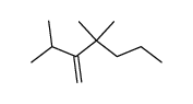 2-isopropyl-3,3-dimethyl-hex-1-ene Structure