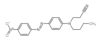 3-[butyl[4-[(4-nitrophenyl)azo]phenyl]amino]propiononitrile structure