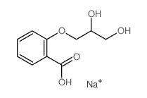 Benzoic acid,2-(2,3-dihydroxypropoxy)-, sodium salt (1:1) Structure