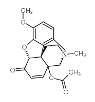 7,8-Dihydro-14-hydroxycodeinone Acetate结构式