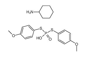 cyclohexylammonium S,S-bis(4-methoxyphenyl) phosphorodithioate Structure