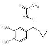 [[cyclopropyl-(3,4-dimethylphenyl)methylidene]amino]thiourea structure