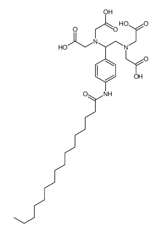 2-[[2-[bis(carboxymethyl)amino]-2-[4-(hexadecanoylamino)phenyl]ethyl]-(carboxymethyl)amino]acetic acid结构式