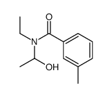 N-ethyl-N-(1-hydroxyethyl)-3-methylbenzamide Structure