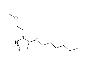 1-(2-ethoxy-ethyl)-5-hexyloxy-4,5-dihydro-1H-[1,2,3]triazole结构式