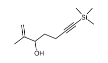 2-Methyl-7-(trimethylsilyl)-1-hepten-6-yn-3-ol结构式