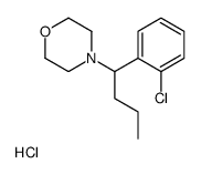 4-[1-(2-chlorophenyl)butyl]morpholine,hydrochloride结构式