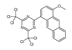 2-(4-methoxyanthracen-1-yl)-4,6-bis(trichloromethyl)-1,3,5-triazine Structure