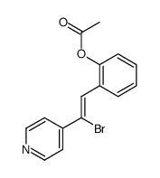 1-acetoxy-2-(2-bromo-2-pyridin-4-yl-vinyl)-benzene结构式