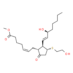 11-deoxy-11alpha-(2-hydroxyethylthio)-prostaglandin E2 methyl ester picture