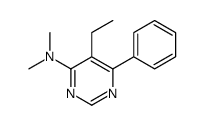 4-Pyrimidinamine,5-ethyl-N,N-dimethyl-6-phenyl-(9CI)结构式